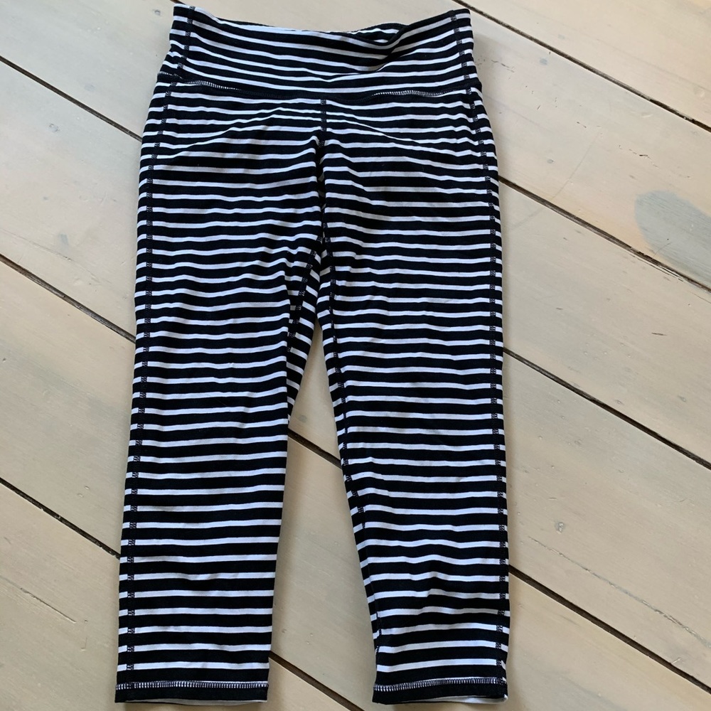 Striped Capri Athleta leggings
